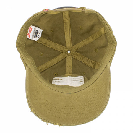 Budweiser Traditional Label on Olive Snapback Hat