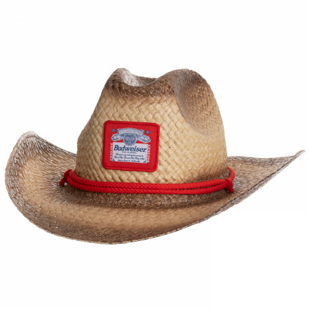 Budweiser Traditional Beer Label Patch Cowboy Hat
