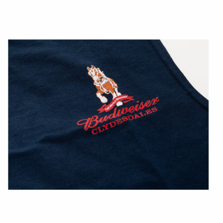Budweiser Clydesdales Front and Back Print Mens Sleeveless Shirt