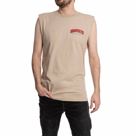 Budweiser King of Beers Front and Back Print Mens Sleeveless Shirt