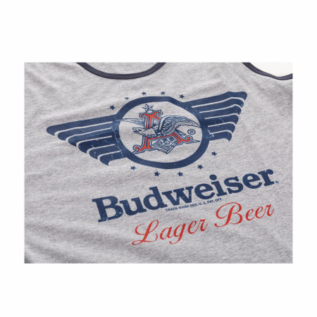 Budweiser Lager Beer Vintage Logo Mens Tank Top