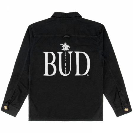 Budweiser Charcoal Button-Down Chore Jacket