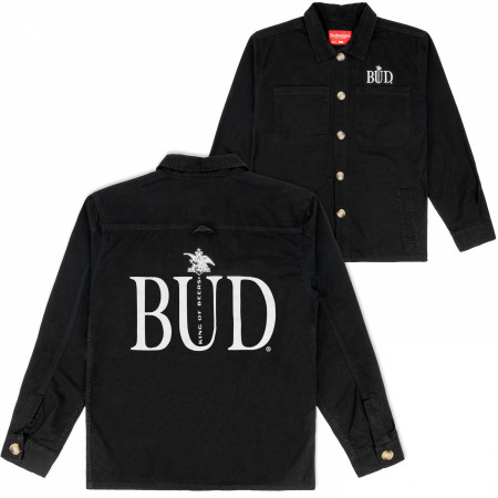 Budweiser Charcoal Button-Down Chore Jacket