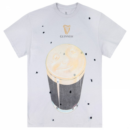 Guinness Man In The Moon Pint Premium Pigment Dye T-Shirt