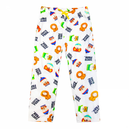 South Park Character and Logo Pattern Men's Sleep Pants
