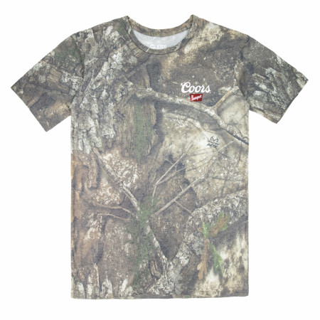 Coors Camo Cowboy Front and Back Print T-Shirt