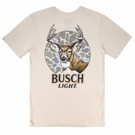 Busch Light Big Buck Front and Back Print T-Shirt