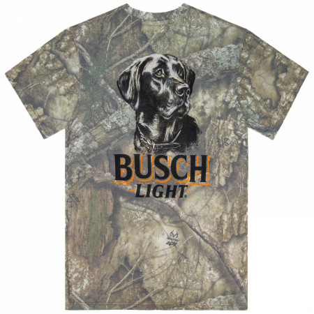 Busch Light Camo Lab Front and Back Print T-Shirt