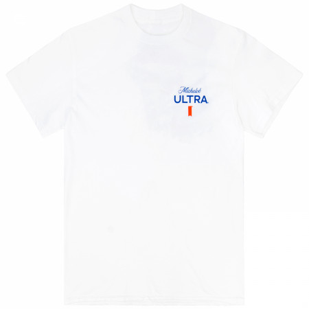 Michelob Ultra Golf Club Gold Cart Front and Back Print T-Shirt