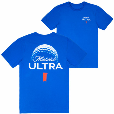 Michelob Ultra Tee One Up Golf Ball Front and Back Print T-Shirt