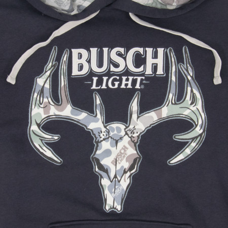 Busch Light Camo Buck Skull Hoodie
