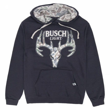 Busch Light Camo Buck Skull Hoodie