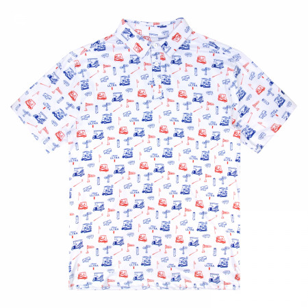 Michelob Ultra Golf Day Pattern Polo Shirt