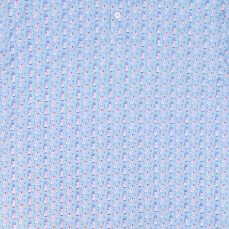Michelob Ultra Golfing Cans and Clubs Pattern Polo Shirt