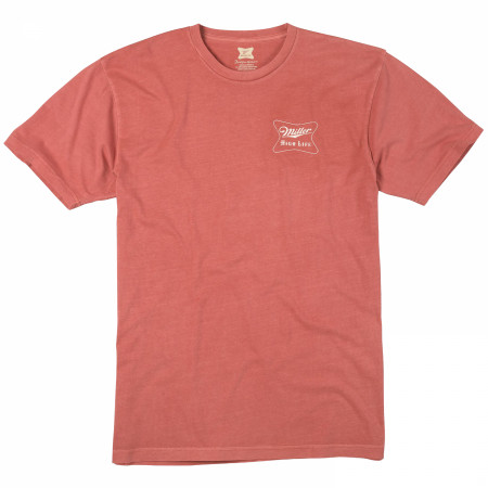 Miller High Life Official Beer of Bowling Front and Back Print T-Shirt