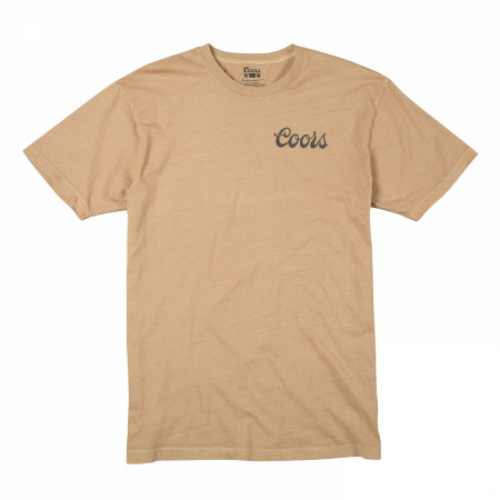 Coors Cold Beer Darts with Dartboard Front and Back Print T-Shirt