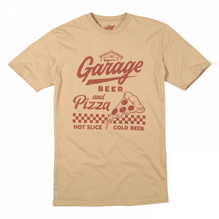 Garage Beer and Pizza Hot Slice Cold Beer T-Shirt