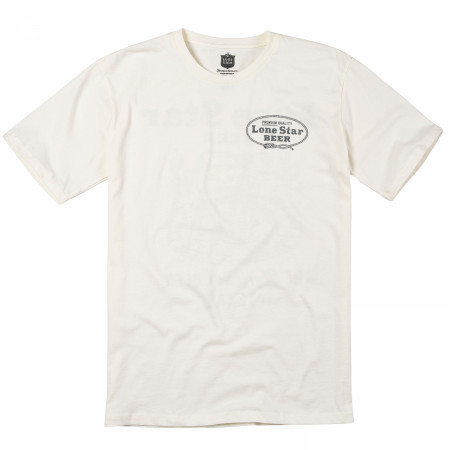 Lone Star National Beer of Texas Hot Tub Front and Back Print T-Shirt