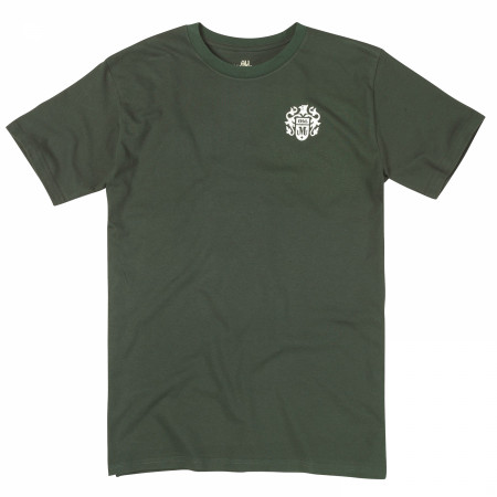 Old Milwaukee Drinking Fish Front and Back Print T-Shirt