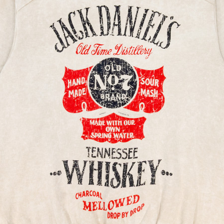 Jack Daniels Nostalgic Mineral Wash Long-Sleeve Womens Crew Neck Shirt