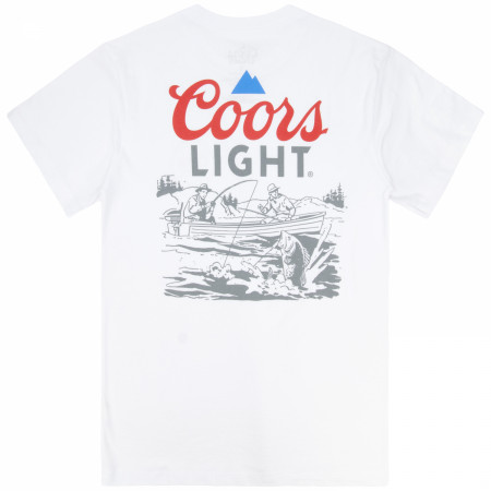 Coors Light Lake Fishing Front Back T-Shirt