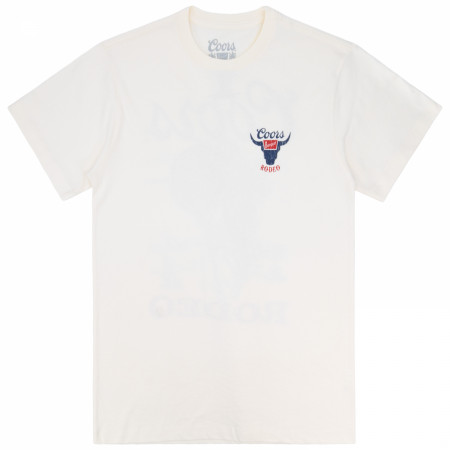 Coors Banquet Western Rodeo Front Back Print T-Shirt