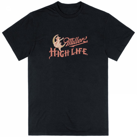 Miller High Life Champagne Bucket Front Back Print T-Shirt