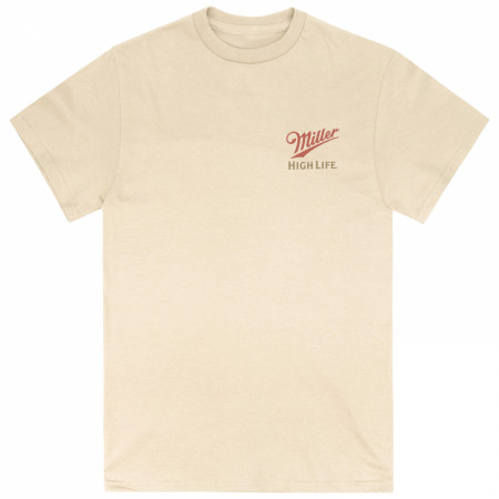 Miller High Life Lake Fishing Front Back T-Shirt