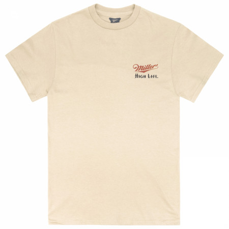 Miller High Life Fifth Frame Favorite Front Back Bowling Vintage Ad T-Shirt