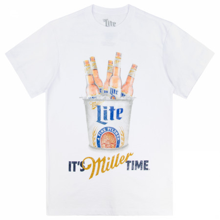 Miller Lite Pilsner Beer Logo White Colorway T-Shirt