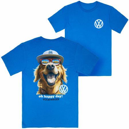 Volkswagen Oh Happy Day! Front and Back Print T-Shirt