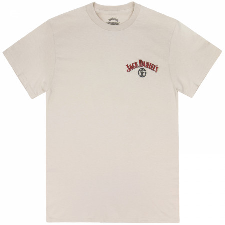 Jack Daniels Made In a Quiet Hollow Front and Back Print T-Shirt