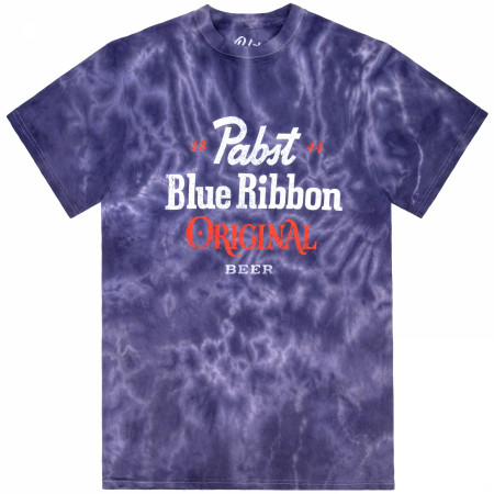 Pabst Blue Ribbon Original Beer Blue Crystal Wash T-Shirt