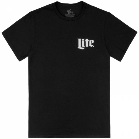 Miller Lite Sasquatch Protects Front and Back Print T-Shirt