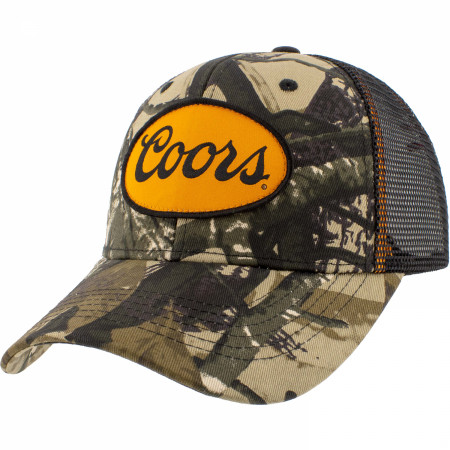 Coors Logo Camo Pattern adjustable Mesh Back Hat