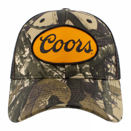 Coors Logo Camo Pattern adjustable Mesh Back Hat