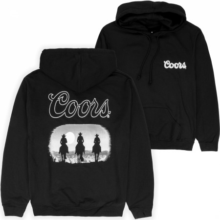 Coors Riding at Sunset Front and Back Print Pullover Hoodie