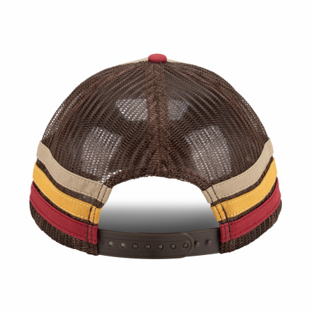 Coors Rodeo Woven Patch Striped Snapback Hat