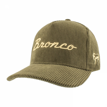Ford Bronco Cursive Logo Corduroy Snapback Hat