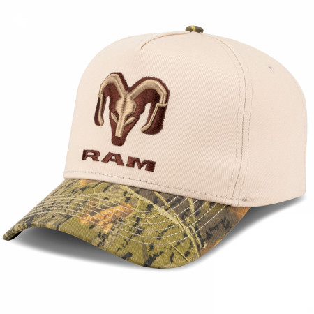 Ram Logo Camo Snapback Hat