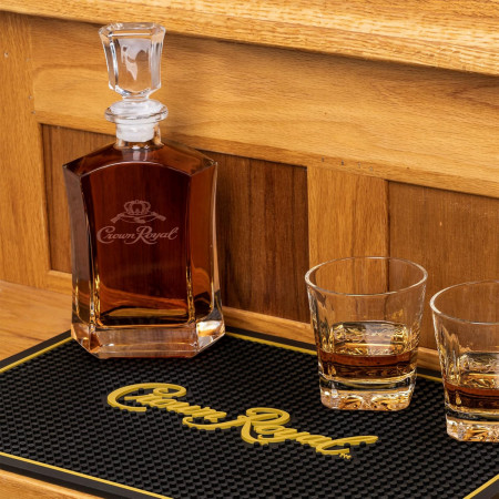 Crown Royal Canadian Whiskey 18' x 12' Rubber Bar Mat