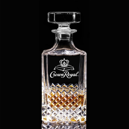 Crown Royal 750ml Glass Whiskey Decanter