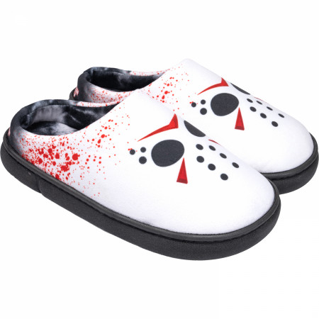 Friday the 13th Jason's Mask Men's Bubble Clog Slippers