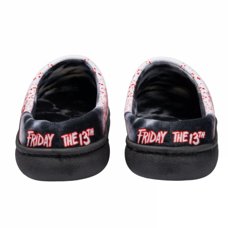 Friday the 13th Jason's Mask Men's Bubble Clog Slippers