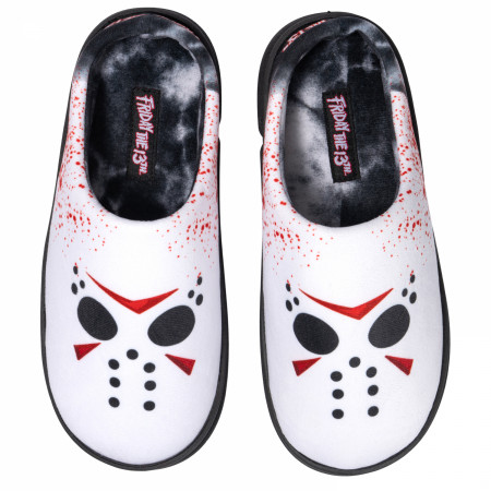Friday the 13th Jason's Mask Men's Bubble Clog Slippers