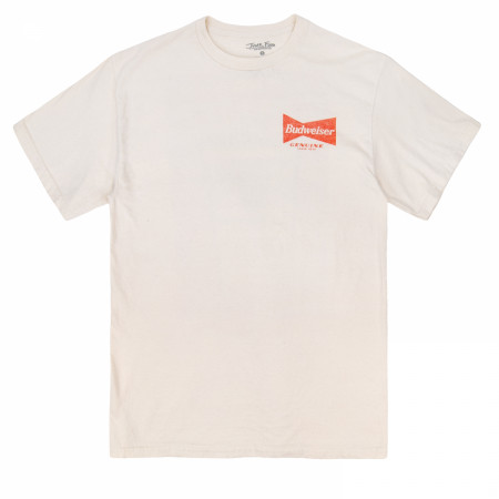 Budweiser Here's the Pitch Front and Back Printed T-Shirt by Junk Food