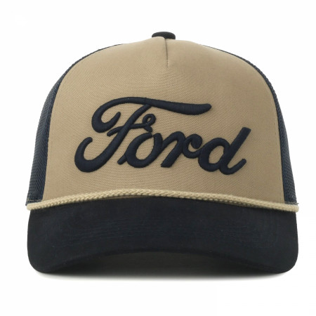 Ford 3D Embroidered Large Logo Adjustable Rope Hat