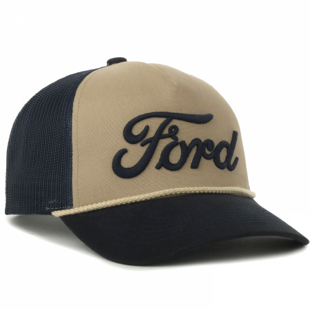 Ford 3D Embroidered Large Logo Adjustable Rope Hat