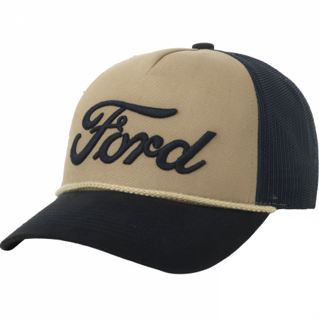 Ford 3D Embroidered Large Logo Adjustable Rope Hat