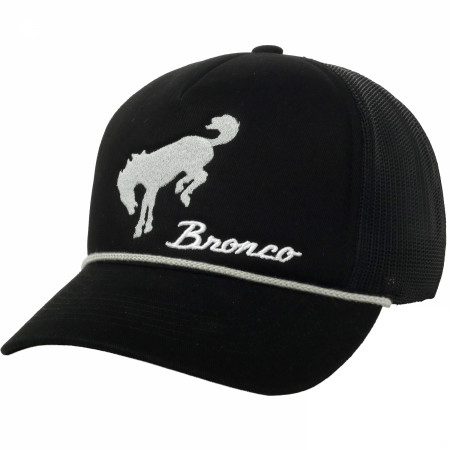 Ford Bronco Logo Black Colorway Adjustable Rope Hat